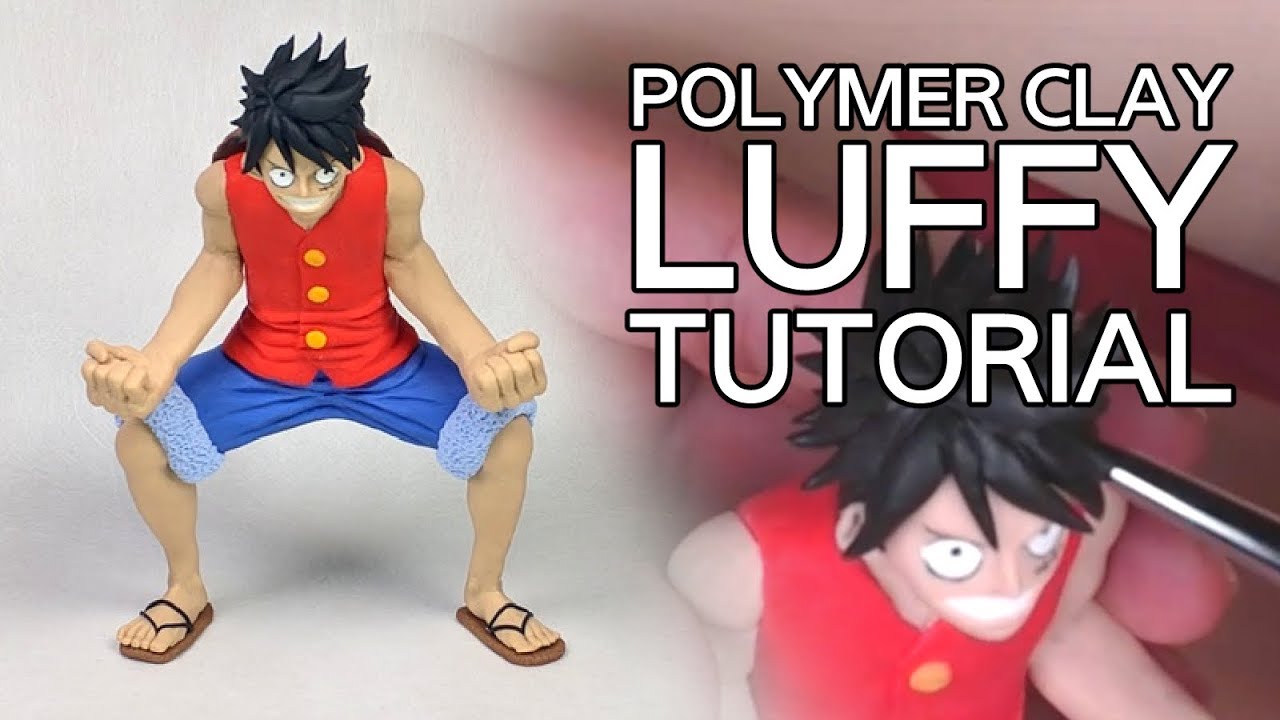 Luffy(One Piece)Polymer Clay Tutorial/How to Make Clay Figure YouTube