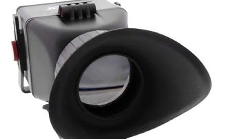 Albinar VF-7 Universal Foldable LCD 3X Viewfinder with Low Angle Attachment for 3.0" & 3.2" Screens
