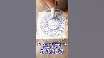 How many rotations did the pen make in total?#Spirographic#shorts#tiktok #art #drawing #satisfying