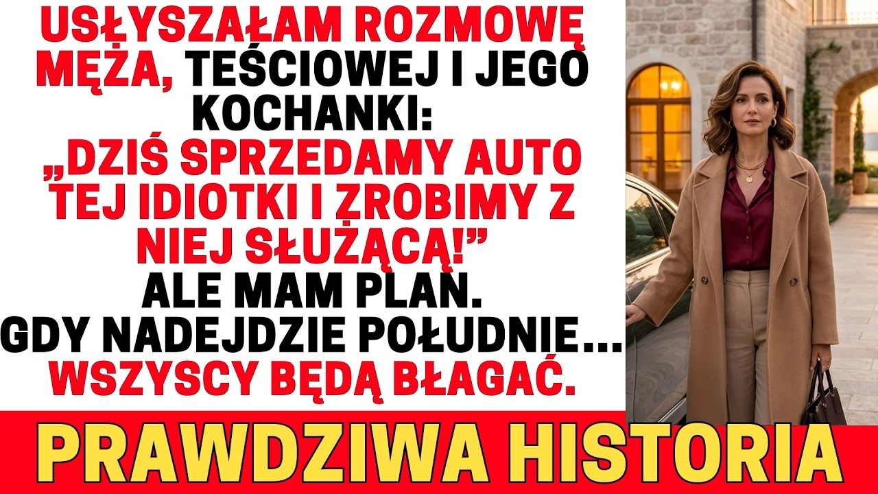 Mój mąż i teściowa chcą sprzedać mój samochód 🚗 dla kochanki! 😠 Nie wiedzą, że mam już plan…