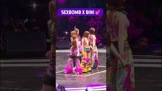 ICONIC MOMENT. SEXBOMB AND BINI IN ONE STAGE! WOW! #shorts