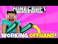 Working offhand added to minecraft bedrock edition all platforms