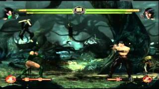 Mortal Kombat 9 - Classic MK2 Jade & MK1 Reptile Costume Ladder Playthrough Part 1 (Request)