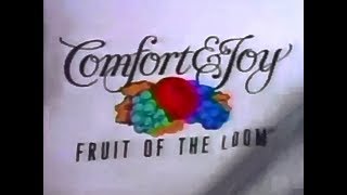 Fruit Of The Loom Christmas Commercial 2022 Fruit Of The Loom Comfort & Joy 1993 Tv Commercial Hd - Youtube