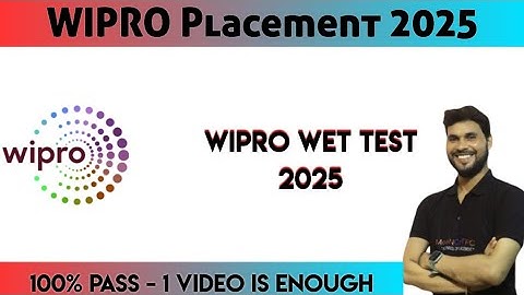 WET Test of Wipro #Wipro #WET_Exam #wet #tcs #placement #drive