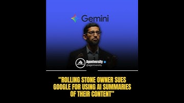 Rolling Stone Owner Sues Google for Using AI Summaries of Their Content