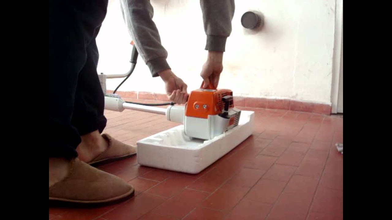 Stihl FS 280 Arranque frío - YouTube