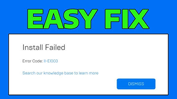 How To Fix Epic Games Install Failed Error Code II-E1003