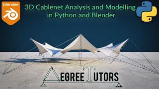 Tensile structure analysis in Python and Blender | NOW LIVE | DegreeTutors.com