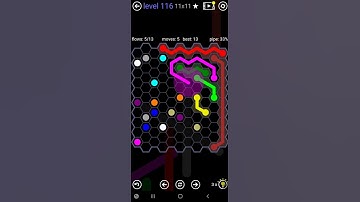 How To Solve Flow Free Hexes 11x11 Mania Level 116 Board Walk Through Solution Walkthrough