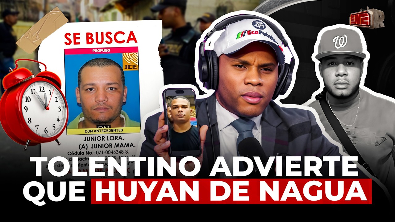 TOLENTINO LE PONE EL RELOJ A JUNIOR MAMA POR RAFELITO Y ADVIERTE QUE HUYAN DE NAGUA