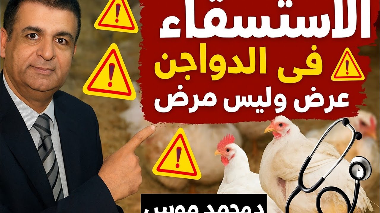 الاستسقاء فى الدواجن عرض خطير مش مرض! | اعرف أسبابه وتخلص منه نهائيًا