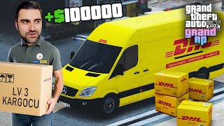 GTA 5 GRAND RP DE KARGOCU OLDUM ! KARGOCULUK MESLEĞİ NASIL YAPILIR ? LEVEL 3 İLE HIZLI PARA KAZANMA