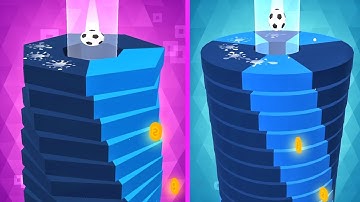 Drop Stack Ball Game! Satisfying and relaxing ASMR slicing video