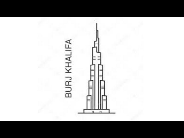 How to draw BURJ KHALIFA-DUBAI in a paper || AHM BOY - YouTube