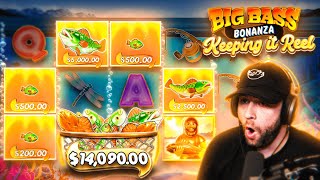 I Spun in a *MAX BET* BONUS on the NEW BIG BASS KEEPING IT REEL!! (Bonus Buys)
