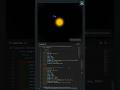 🌍 Earth & Moon Orbiting the Sun | Solar System Animation #shorts #codingshorts #coding #webdesign