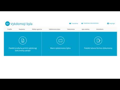 Video: Kaip Sumokėti Už Vykdomąjį Dokumentą