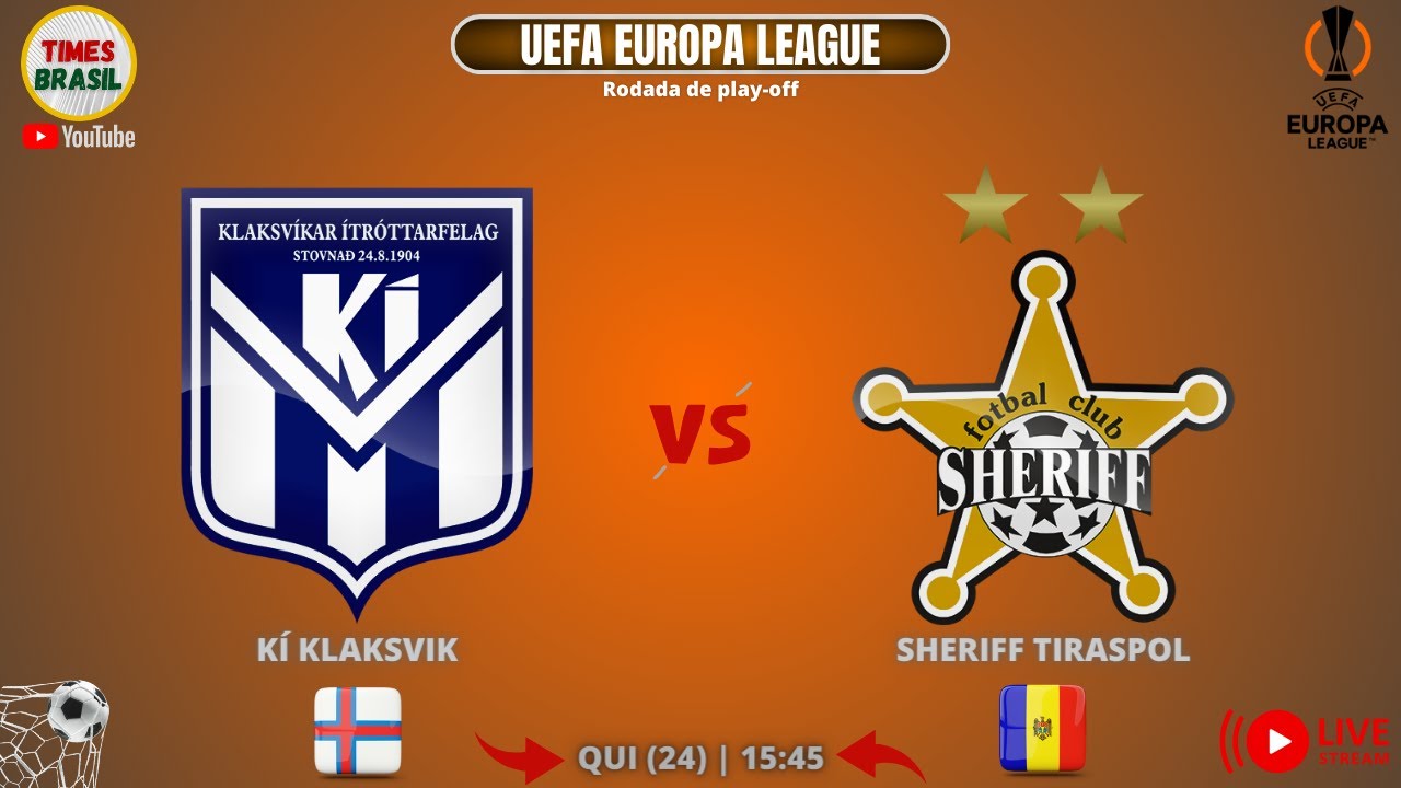KI Klaksvik vs FC Sheriff Tiraspol Palpites em hoje 24 August 2023 Futebol