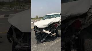 Accident on Purvanchal expressway| Road accident #accidentnews #roadaccdient screenshot 2
