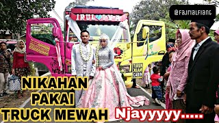 VIRALL!!!  Pengantin baru pakai truck modifikasi new 2019