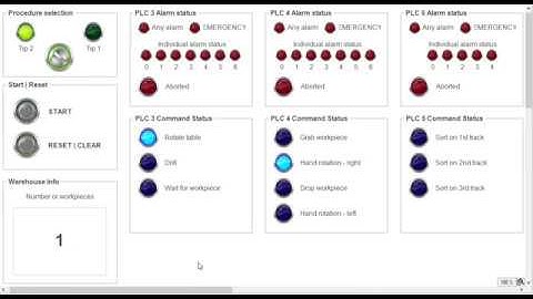 HMI for modular production line