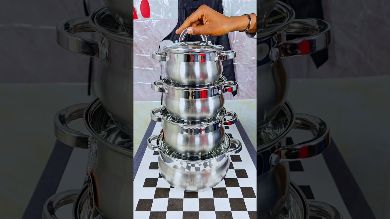 8 Pcs Edenberg Cookware Set📲 ORDER NOW on WhatsApp: 0701 555771