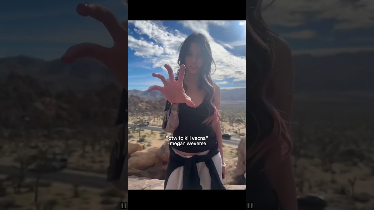 megan's imitating el of stranger things 😭 