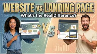 Website vs Landing Page — What’s the Real Difference