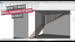 How to make wall hanging stairs in Revit | REVIT TUTORIAL