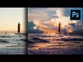 Add Clouds and Dramatic Colors to Landscapes in Photoshop
