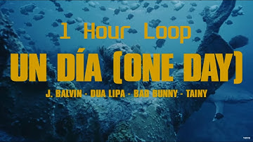 J Balvin, Dua Lipa, Bad Bunny, Tainy - UN DÍA - ONE DAY (1 Hour Loop)