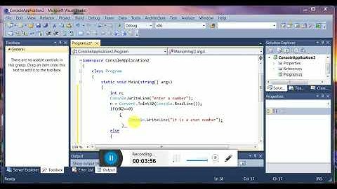C# CONSOLE APPLICATION TO FIND EVEN AND ODD number