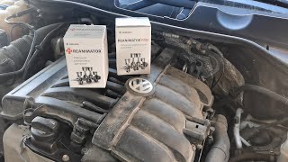 340 тыс. км. VW TOUAREG NF 3.6 РАСКОКСОВКА бензиновый двигатель СМТА средством Reanimator GREENOL