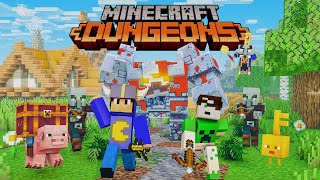 Jogamos o NOVO MINECRAFT DUNGEONS até zerar! ⚔