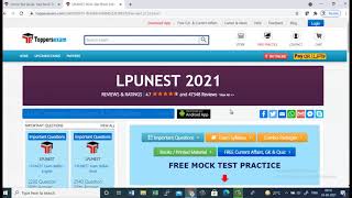 LPUNEST 2021, Free Mock Test Series, eBook, Printed Materials, Important Questions, Update Syllabus screenshot 5