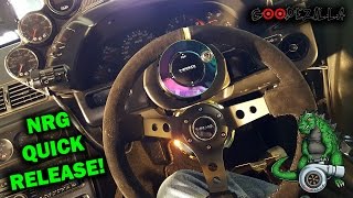 NRG Quick Release Steering Wheel Install | R32 Skyline