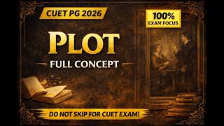 PLOT Explained for CUET PG English 2026 | Aristotle's Plot Theory + Story vs Plot Made Easy