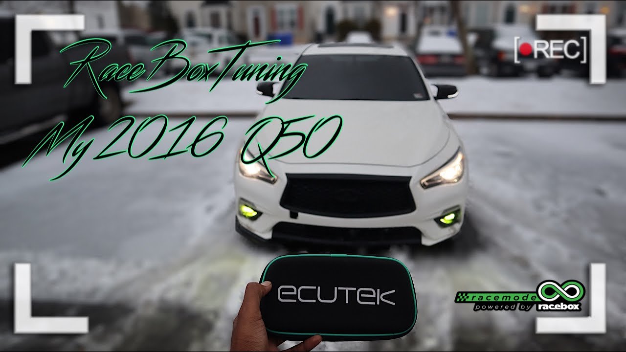 RaceBox Tuning My 2016 Q50 - YouTube