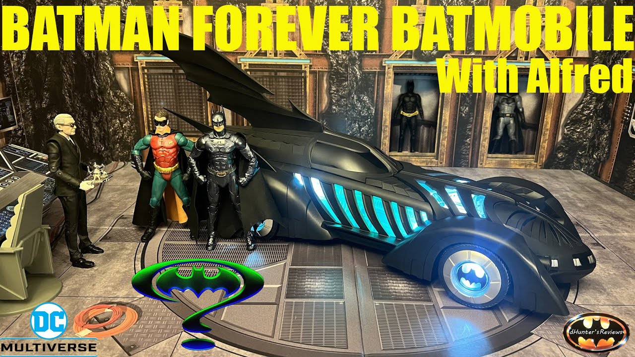 McFarlane DC Multiverse Batman Forever Batmobile With Alfred