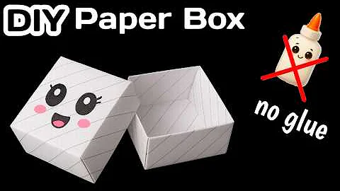 DIY Paper Box | Origami Paper Box Without Glue | Easy Box Tutorial | School Craft Idea (no Glue)