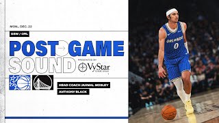 Postgame Sound Orlando Magic Vs. Den State Warriors Coach Mose & Anthony Black