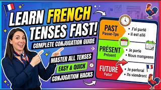 Learn French Tenses Fast | Complete Conjugation Guide : French Tenses : Past, Present & Future