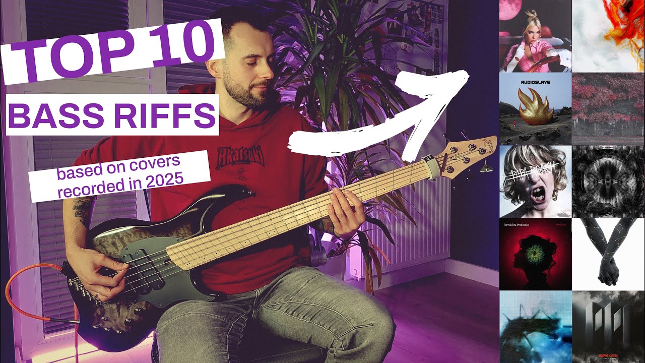 TOP 10 BASS RIFFS + TABS | based on covers recorded in 2025