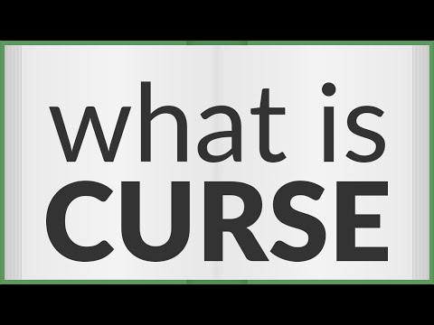 Curse  meaning of Curse 