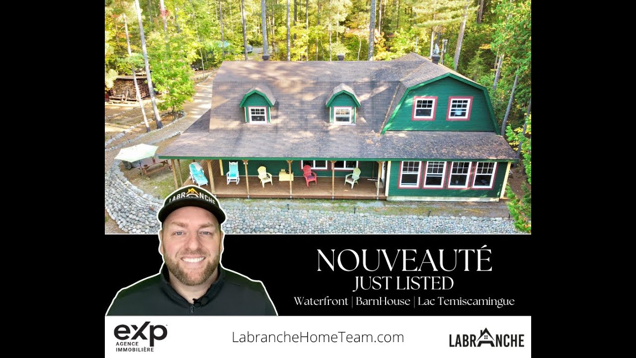 WATERFRONT BarnHouse on Lake Temiscamingue + Quebec Cottages For Sale