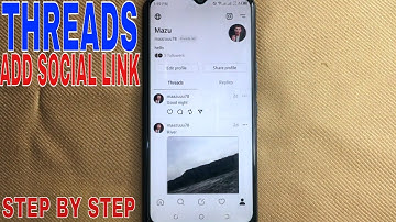 ✅  How To Add Social Link In your Threads Profile 🔴