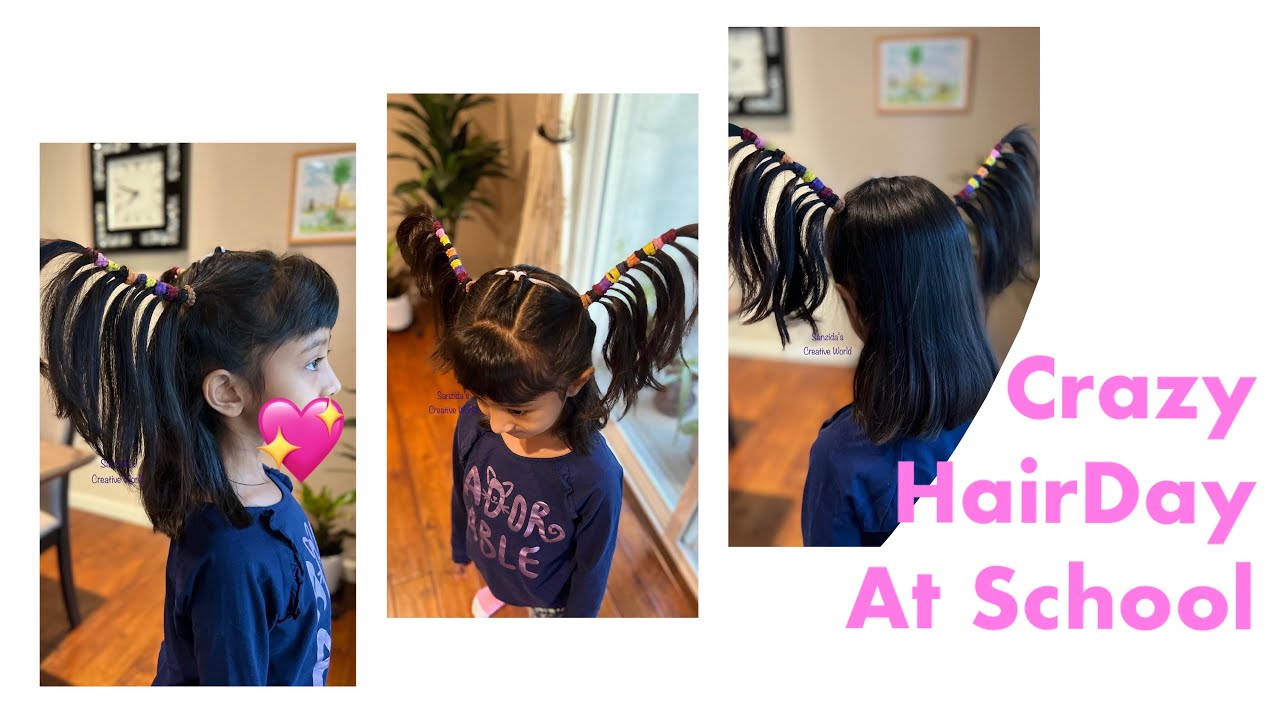 Hairstyles for Crazy Hair Day At School ॥ Quick & Easy but Cute & Crazy -  thptnganamst.edu.vn