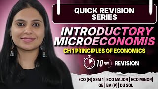 Ch1: Introductory Microeconomics Revision | Principles of Microeconomics   Eco(H) Sem1 | Major