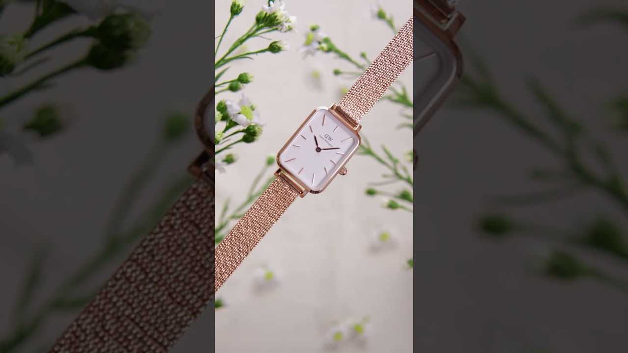 Đồng hồ Daniel Wellington Quadro DW00100431 - Tuyệt tác mặt vuông thanh mảnh !